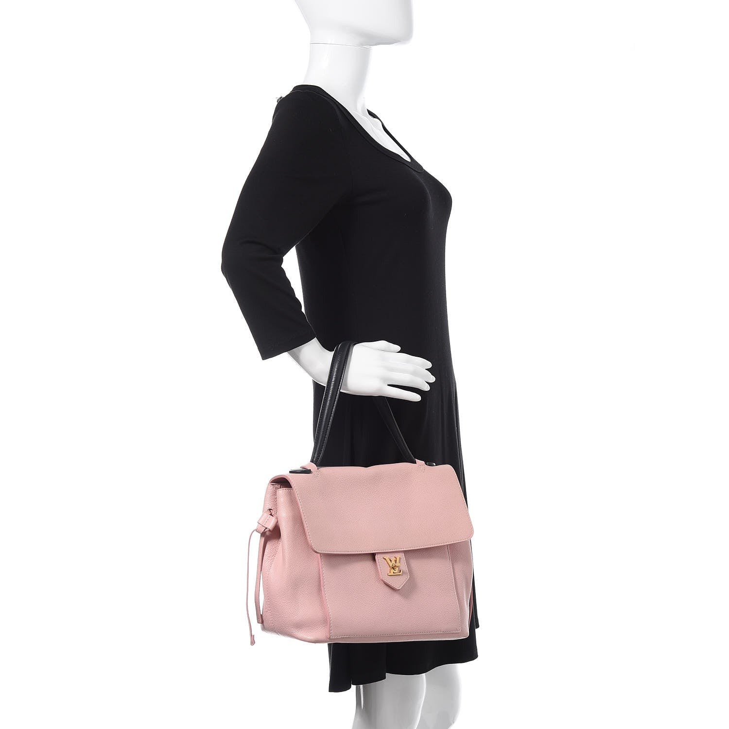 Louis Vuitton Calfskin Lockme PM Rose Ballerine 2 of 18