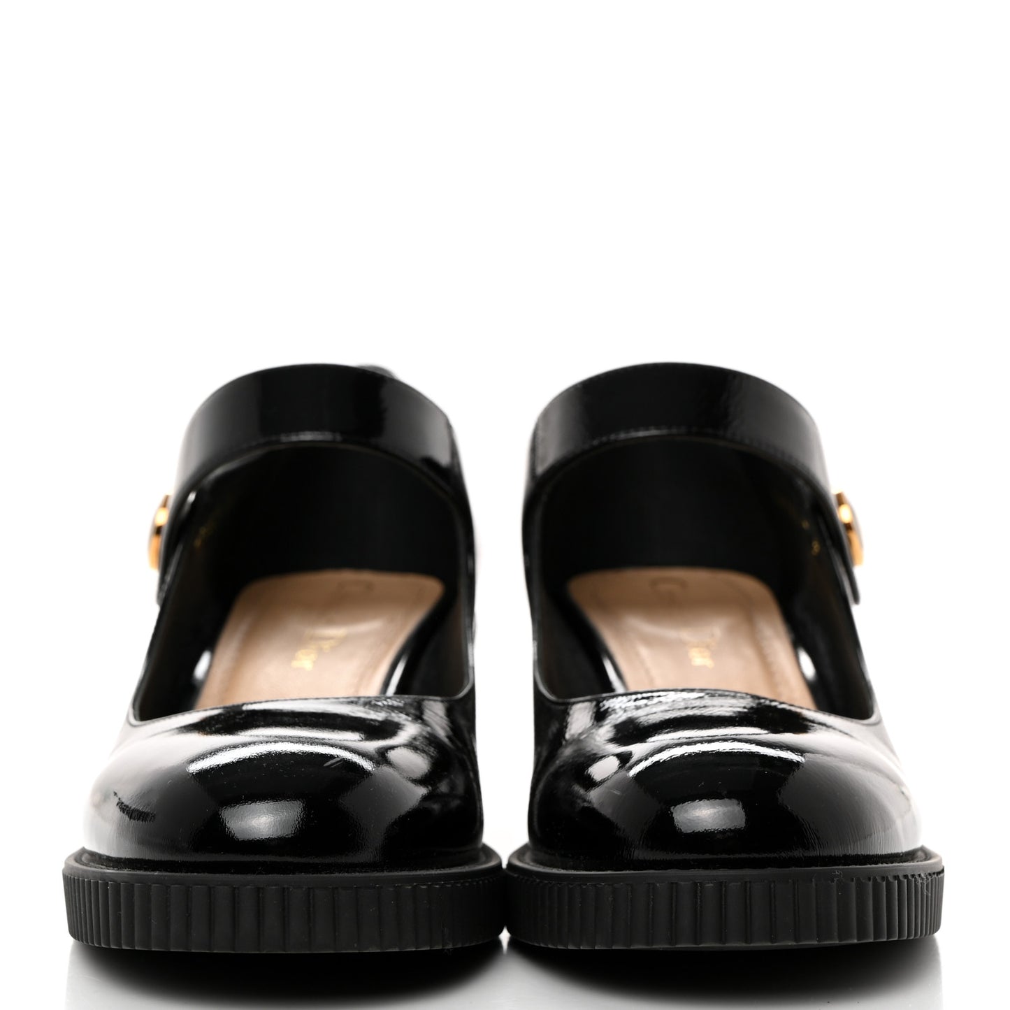 Crinkled Calfskin D-Doll 55mm Pumps 37 Black