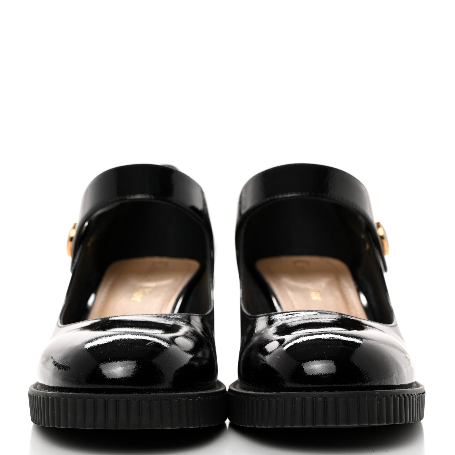 Christian Dior Crinkled Calfskin D-Doll 55mm Pumps 37 Black 2 of 9