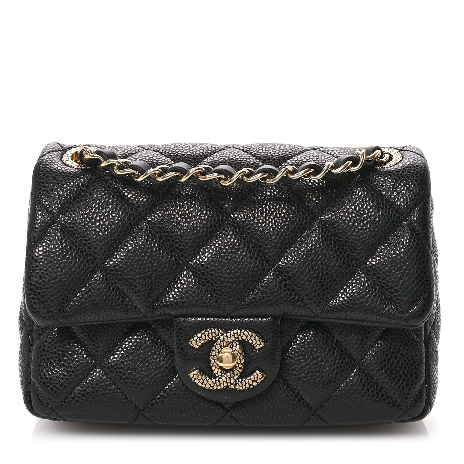 Chanel Grained Lambskin Quilted Mini Flap Black 1 of 11