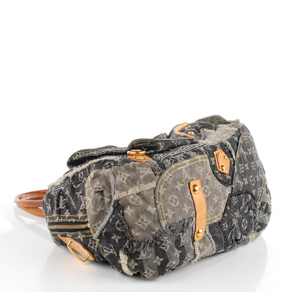 Louis Vuitton Denim Patchwork Bowly Black 4 of 7