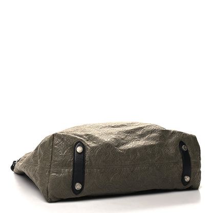 Louis Vuitton Monogram Lambskin Antheia Hobo GM Olive 4 of 9