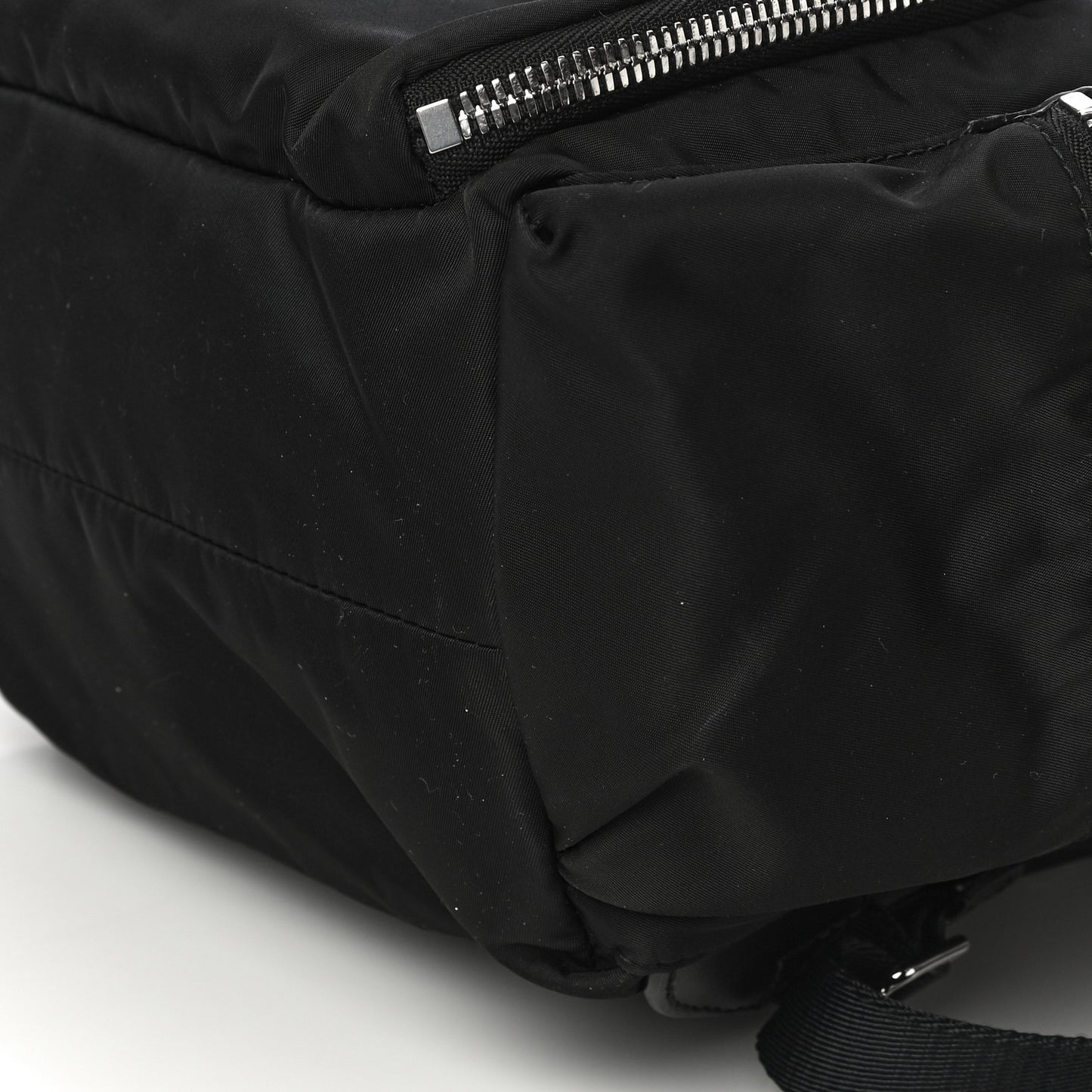 Nylon Logo Print Medium Rucksack Backpack Black