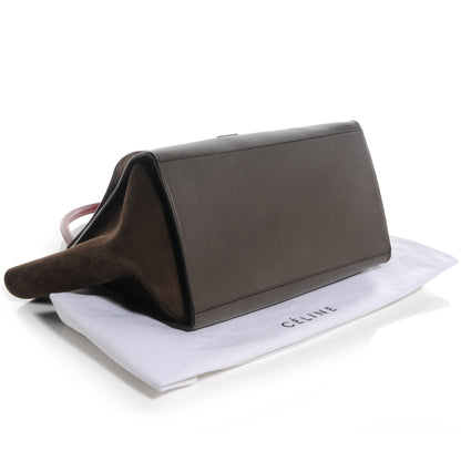Celine Calfskin and Suede Large Tri-Color Trapeze Granite 4 of 9