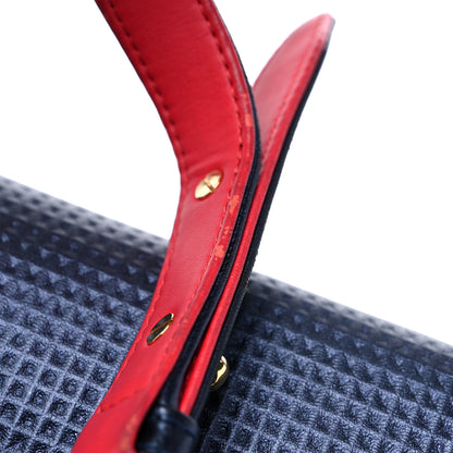 Chanel Lambskin Embossed New Medium Boy Cube Flap Navy 17 of 17