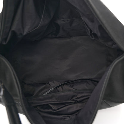 Chanel Coated Canvas Stitched XL Paris Biarritz Tote Black 6 of 11