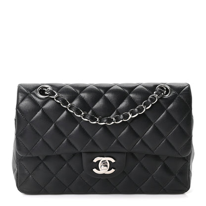 Chanel Lambskin Quilted Small Double Flap Black 1 of 10