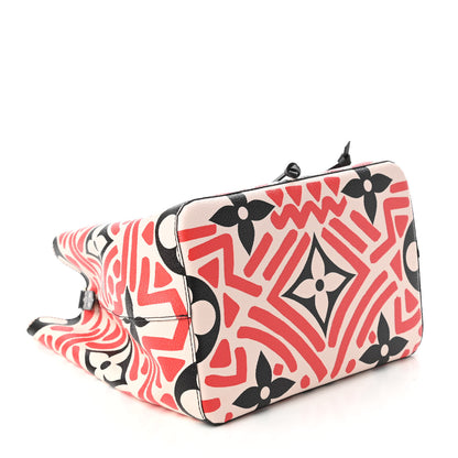 Louis Vuitton Monogram Giant Crafty NeoNoe MM Creme Rouge Black 4 of 10