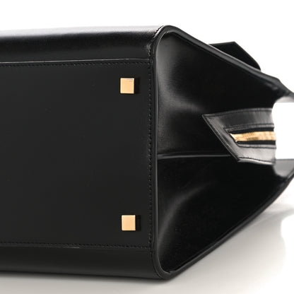 Saint Laurent Shiny Calfskin Medium Uptown Tote Black 10 of 10