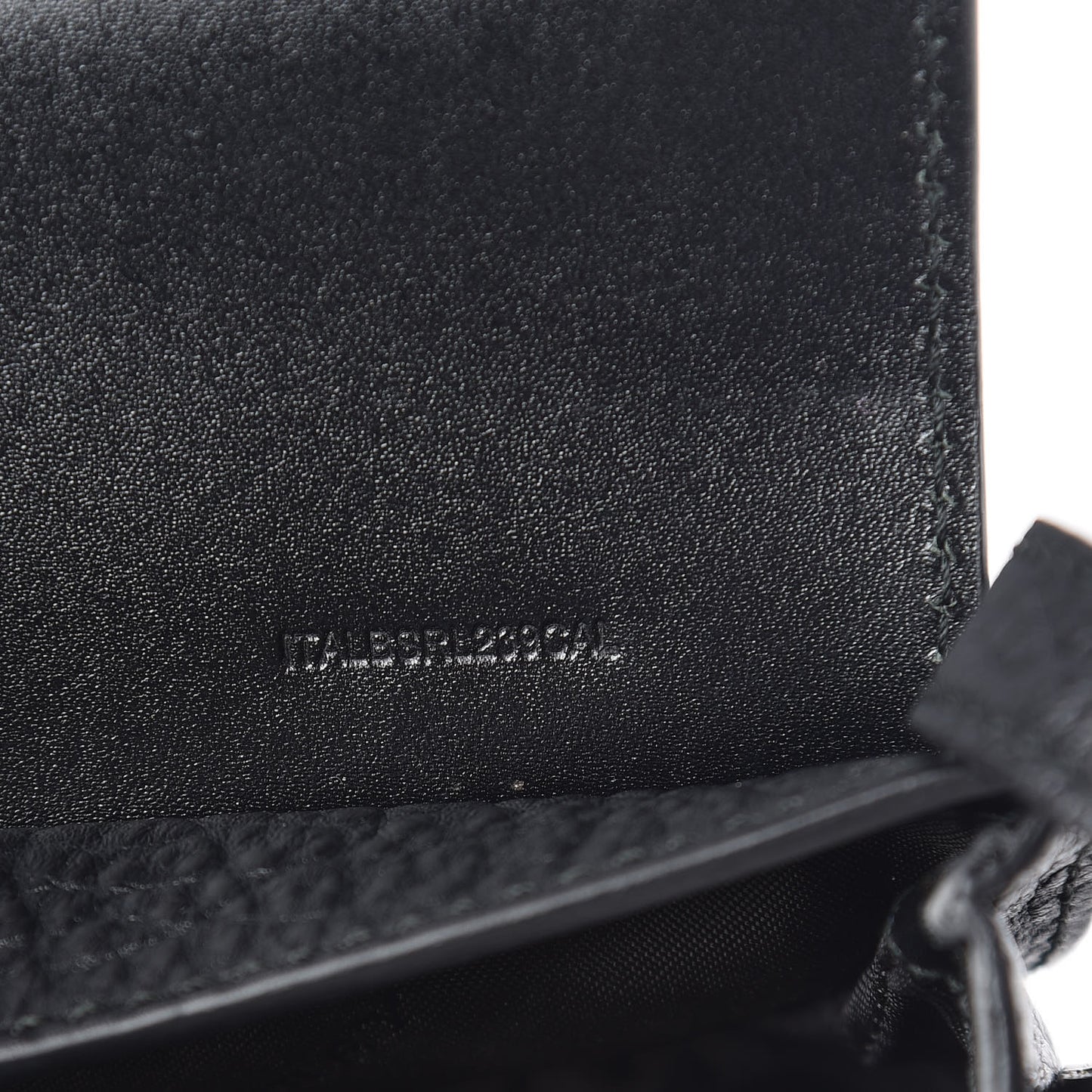 Grainy Calfskin Heritage Grain Mini Crossbody Bag Black