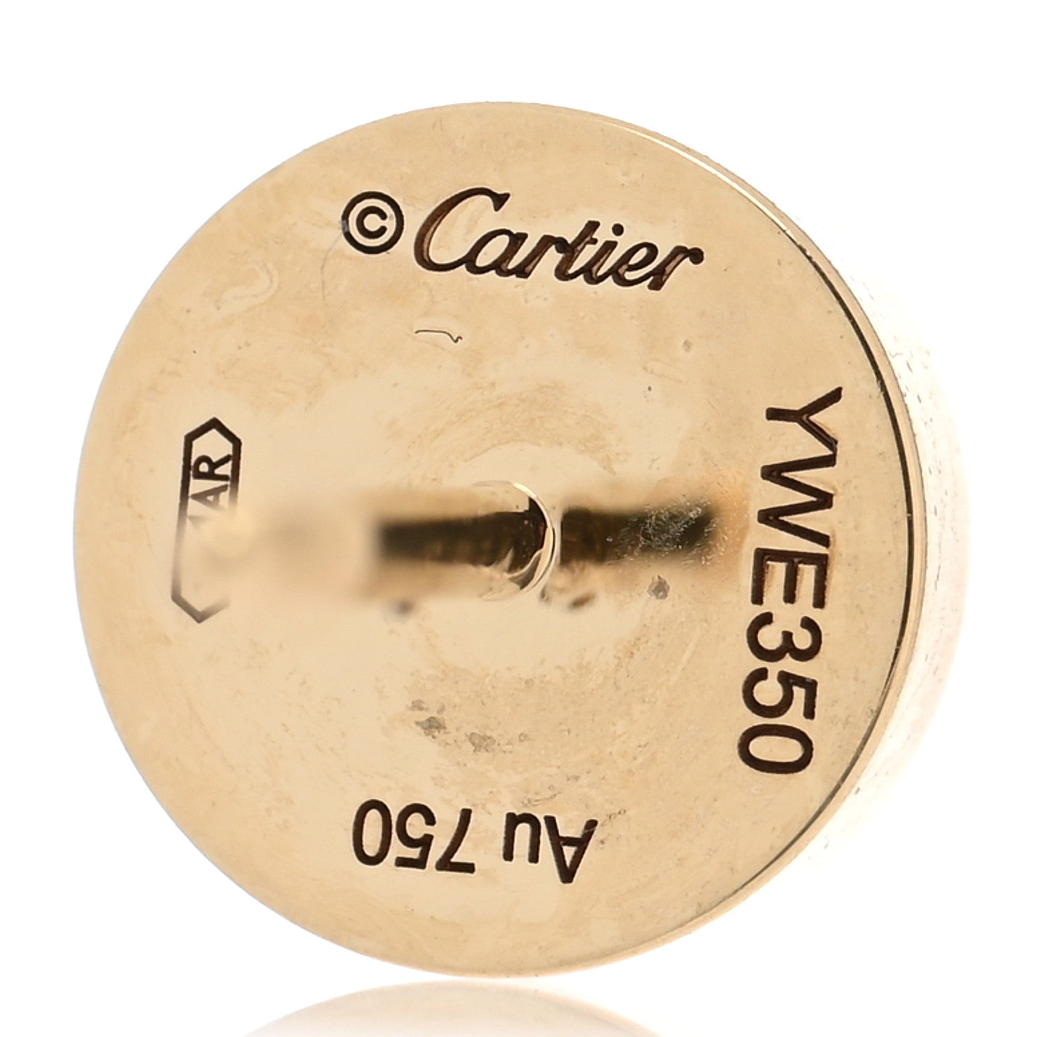 Cartier 18K Yellow Gold LOVE Earrings 4 of 5