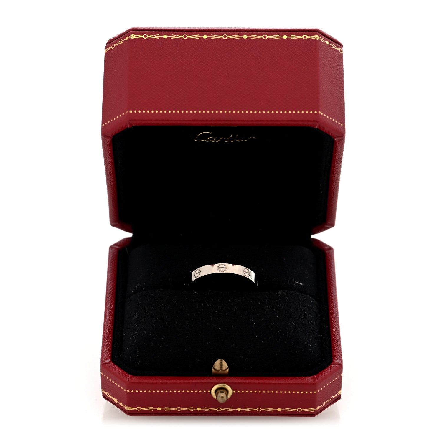 Cartier 18K White Gold 3.5mm LOVE Wedding Band Ring 62 10 5 of 5