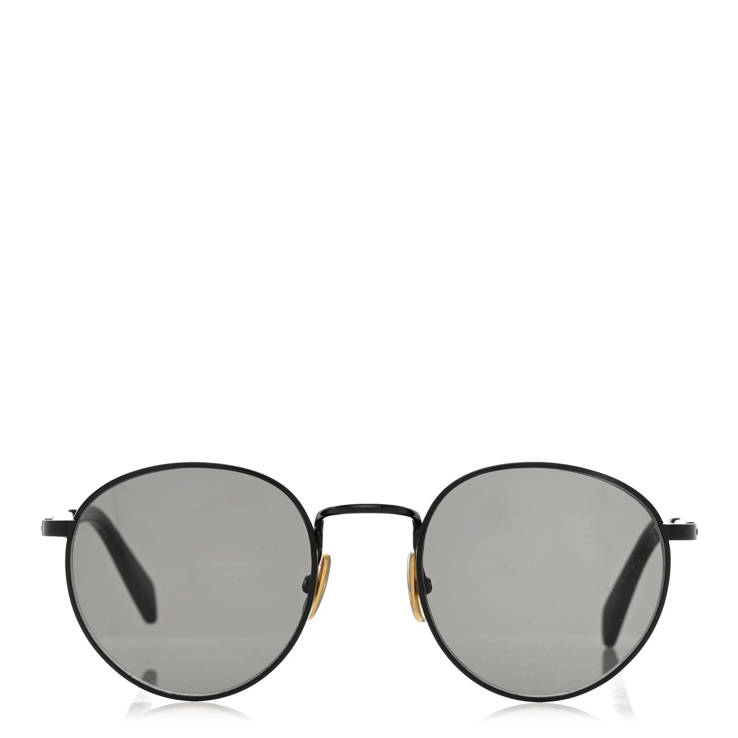 Metal Round Sunglasses CL40100U Black