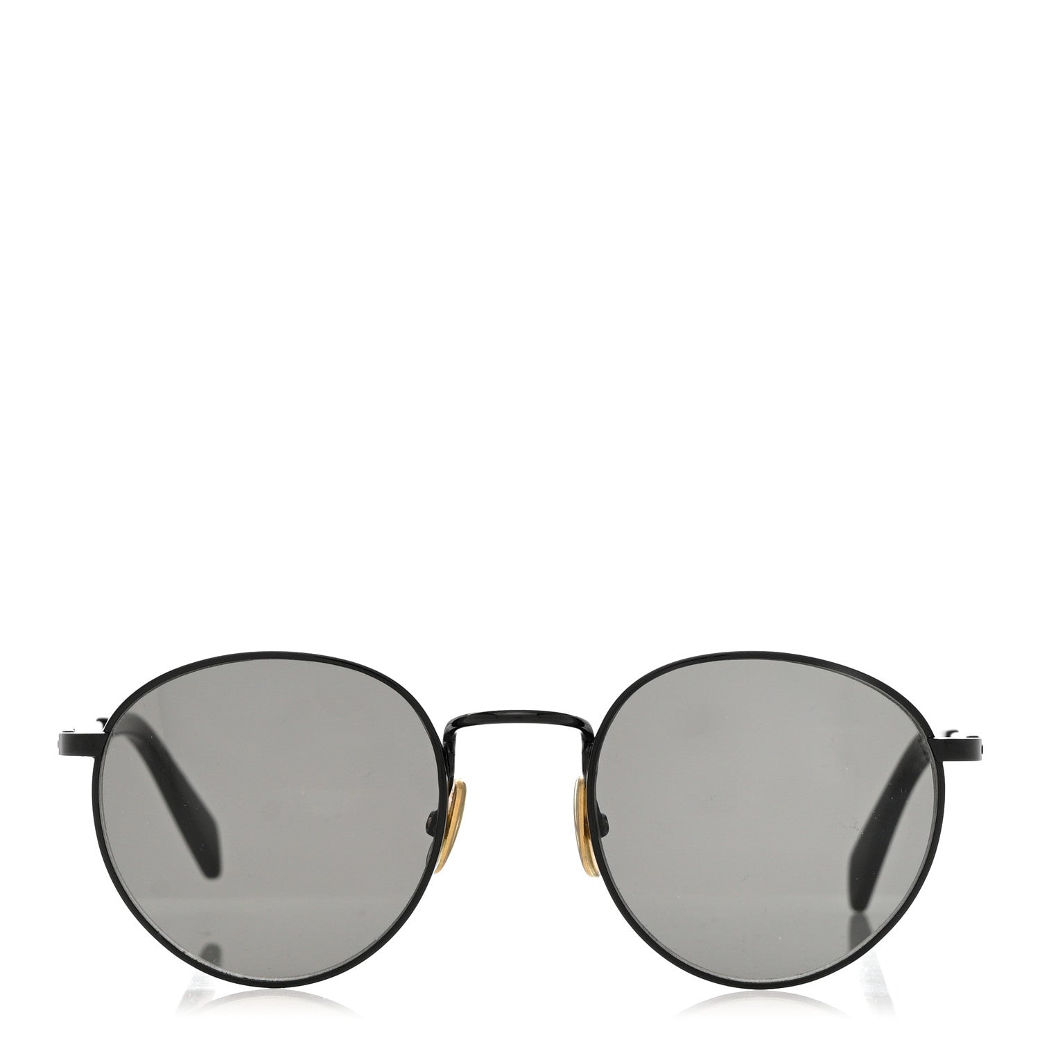 Celine Metal Round Sunglasses CL40100U Black 2 of 6