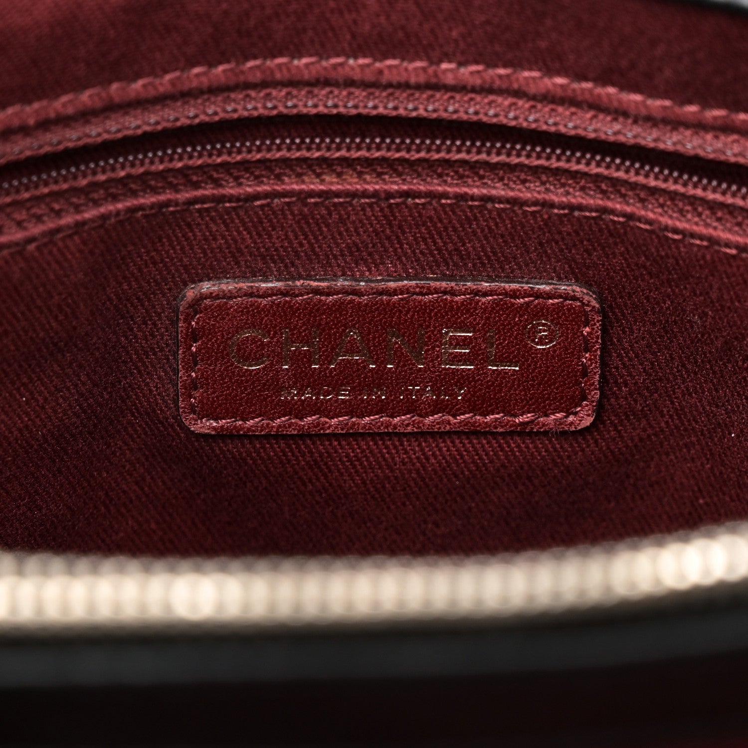 Chanel Lambskin Quilted Medium New Bubble North South Tote Black 6 of 10