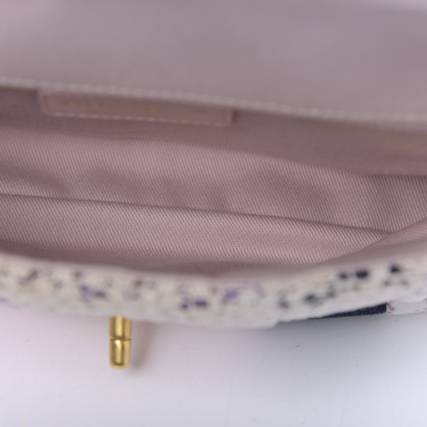 Chanel Fabric Patchwork Medium Flap Bag Pink 8 of 11