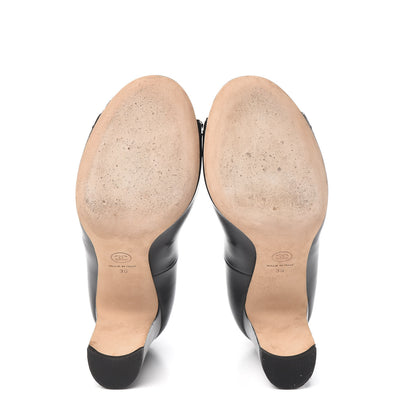 Chanel Lambskin Peep Toe CC Pumps 39 Black 5 of 9