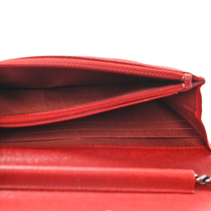 Chanel Caviar Quilted Boy Wallet On Chain WOC Red 6 of 12