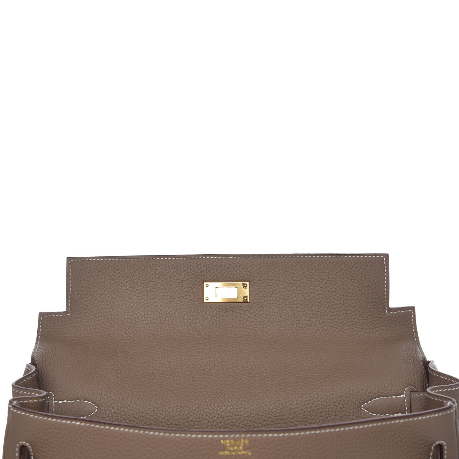 Hermes Togo Kelly Retourne 32 Etoupe 12 of 30