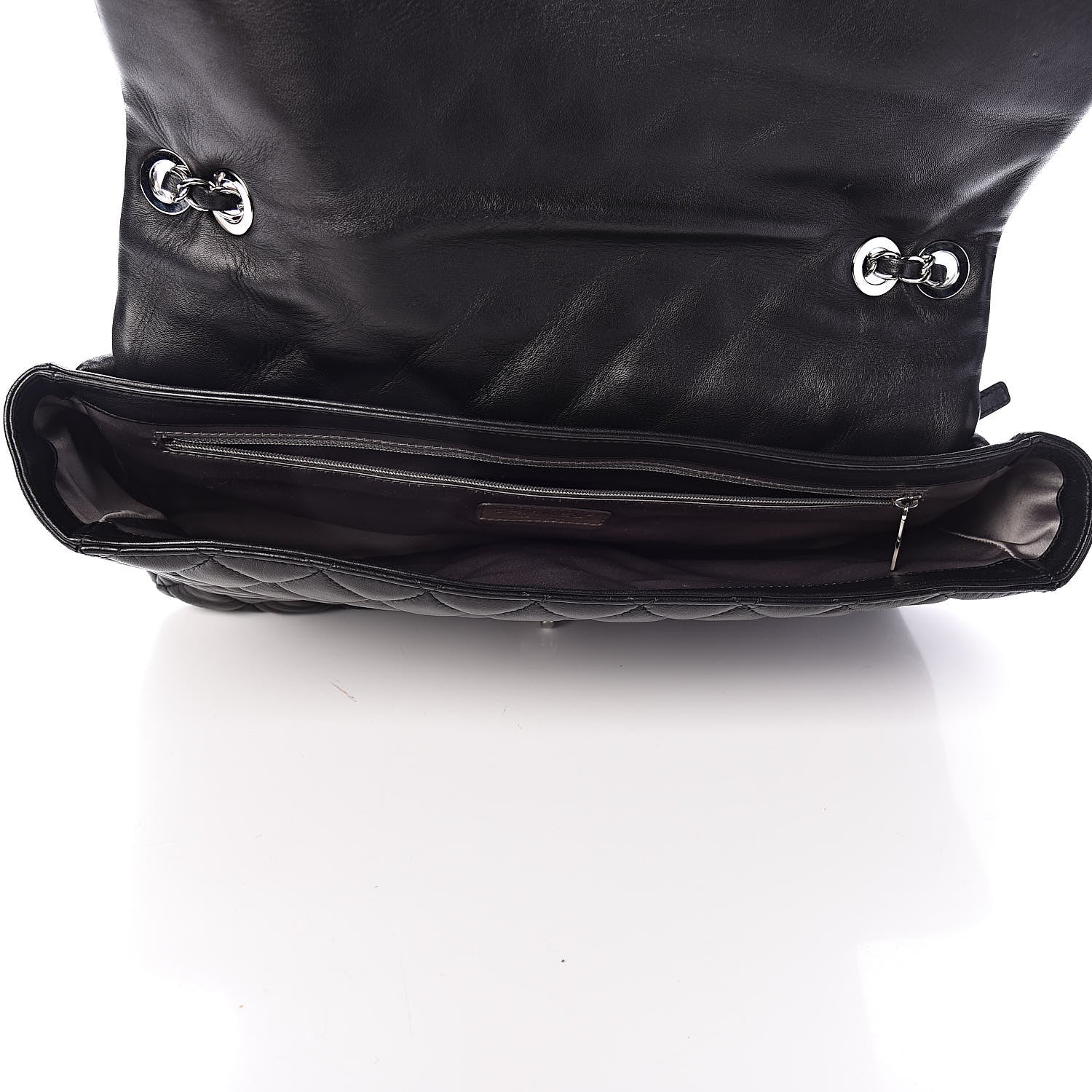 Chanel Lambskin Quilted Jumbo Coco Rain Flap Black 7 of 14