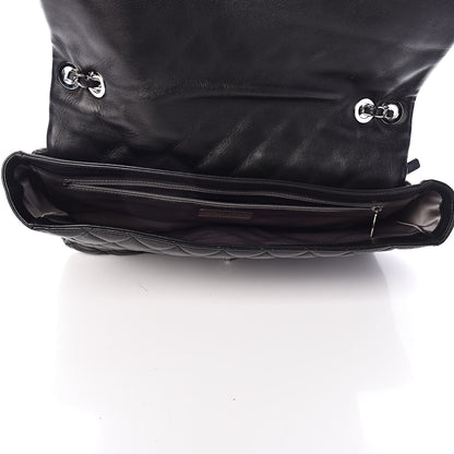 Chanel Lambskin Quilted Jumbo Coco Rain Flap Black 7 of 14