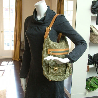 Louis Vuitton Denim Baggy GM Lichen 2 of 12
