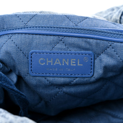 Chanel Denim Quilted Small Chanel 22 Blue 6 of 9