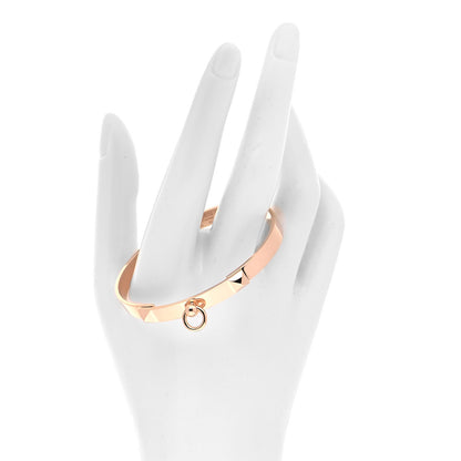 Hermes 18K Rose Gold PM Collier De Chien Bracelet ST 2 of 5