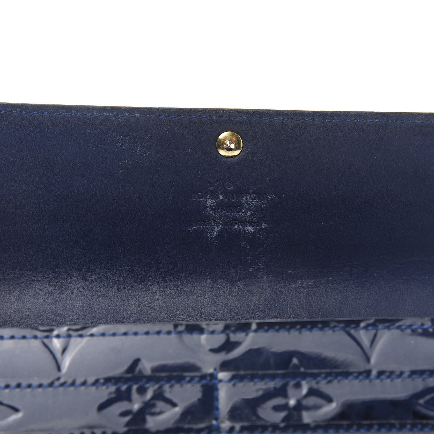Louis Vuitton Vernis Sarah Wallet Grand Blue 6 of 11