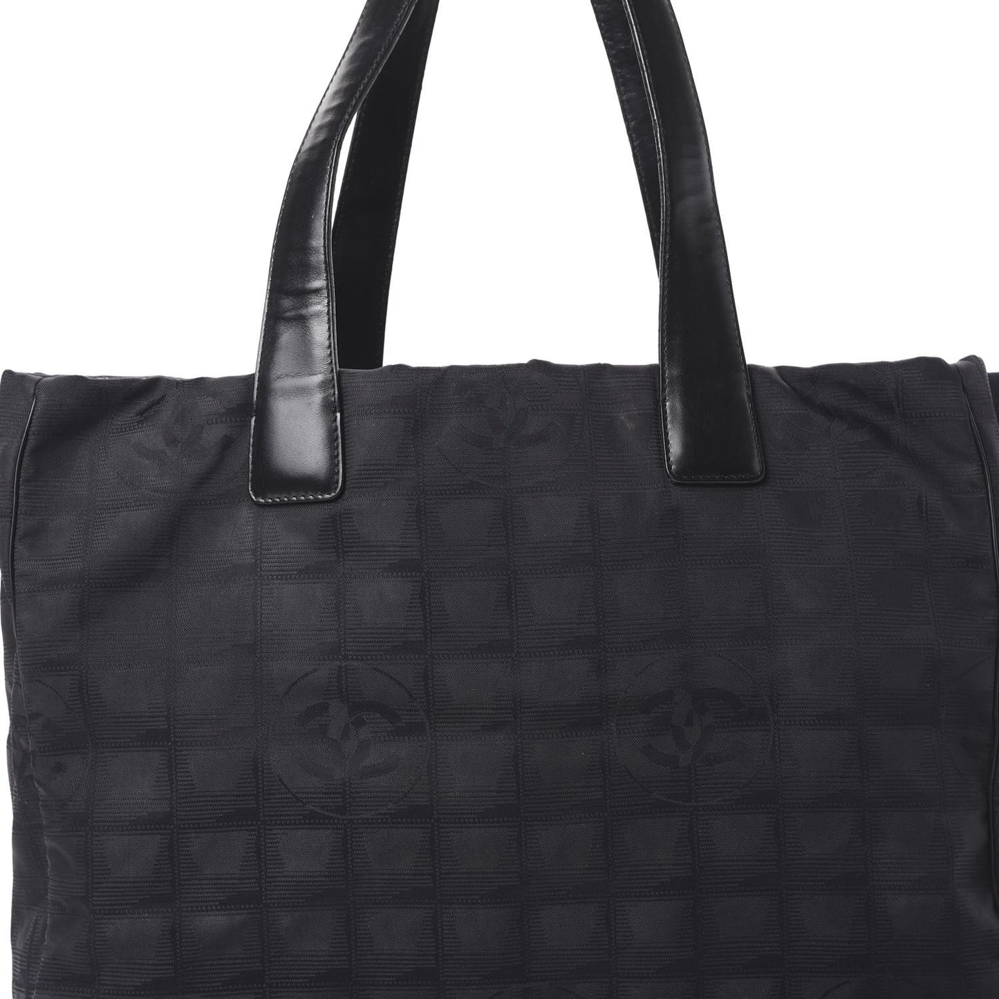 Nylon Medium Travel Tote Black