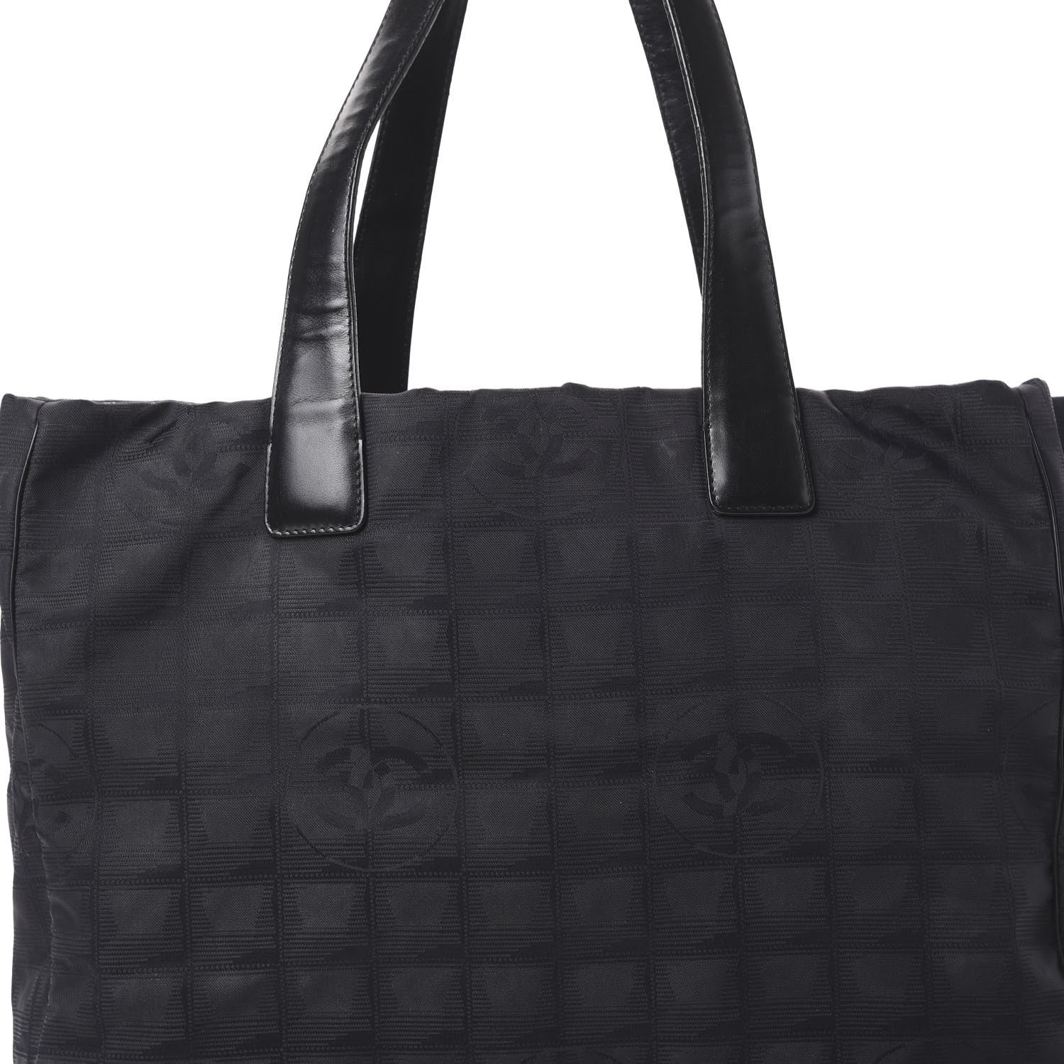 Chanel Nylon Medium Travel Tote Black 7 of 19
