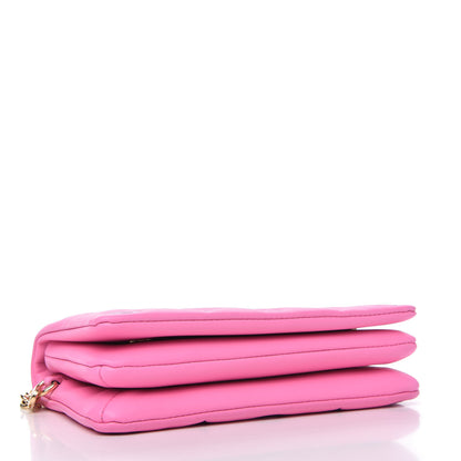 Louis Vuitton Lambskin Embossed Monogram Vuittamins Pochette Coussin Rose Violet 4 of 10