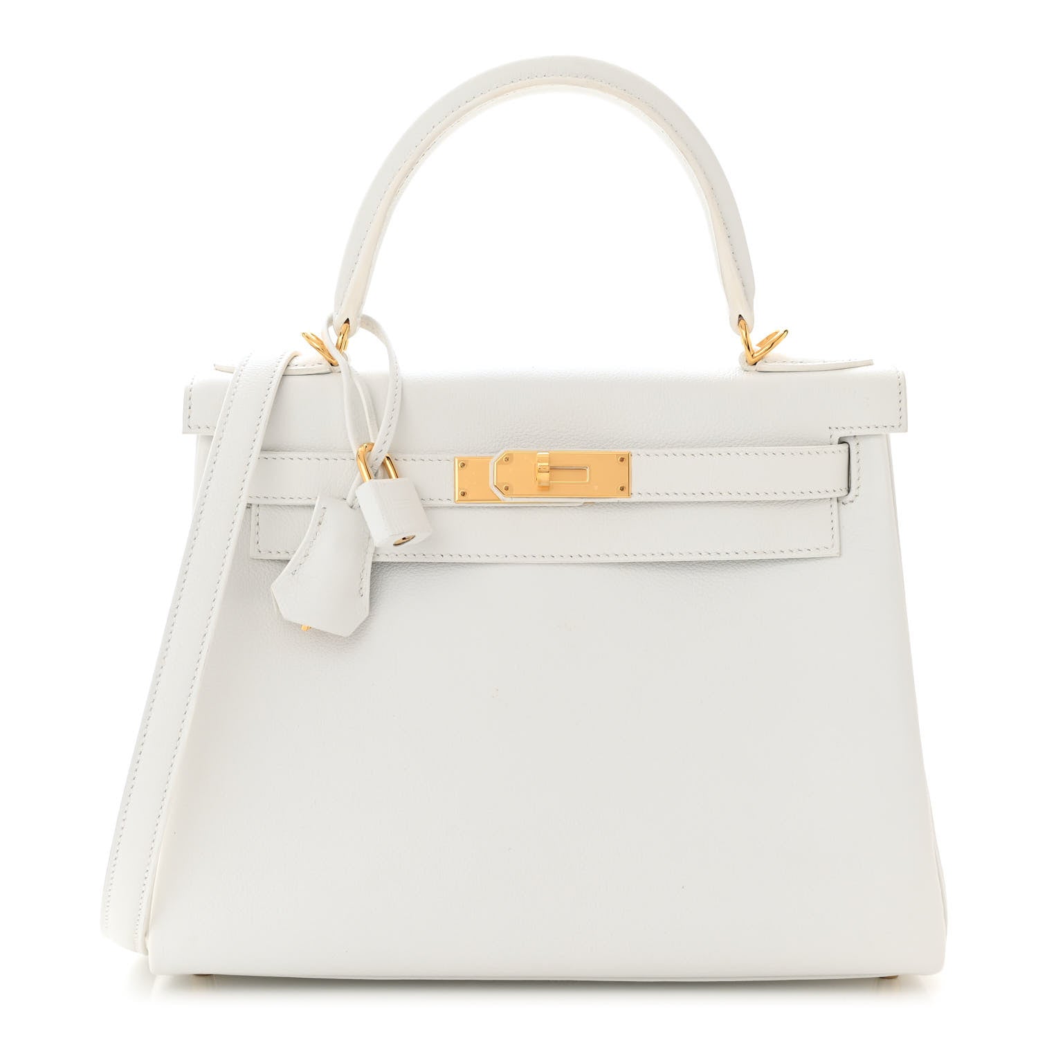 Hermes Evercolor Kelly Retourne 28 White 1 of 12