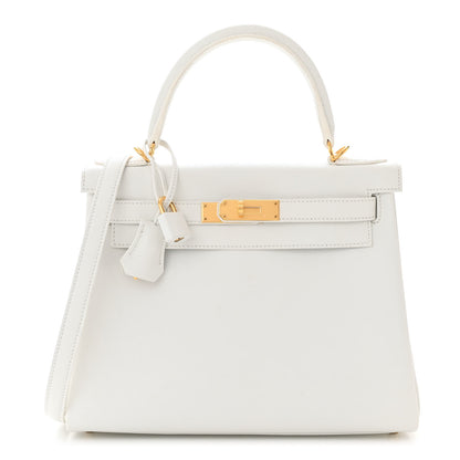 Hermes Evercolor Kelly Retourne 28 White 1 of 12