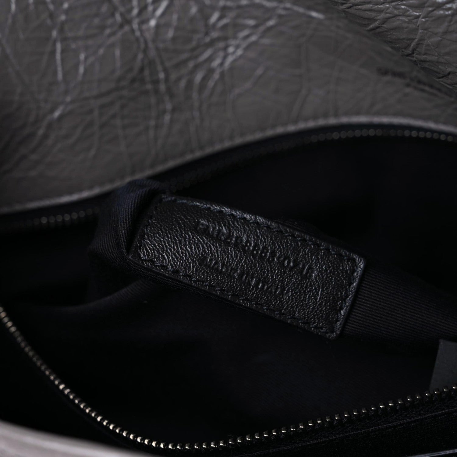 Saint Laurent Crinkled Calfskin Matelasse Monogram Large Niki Chain Satchel Fog 11 of 11