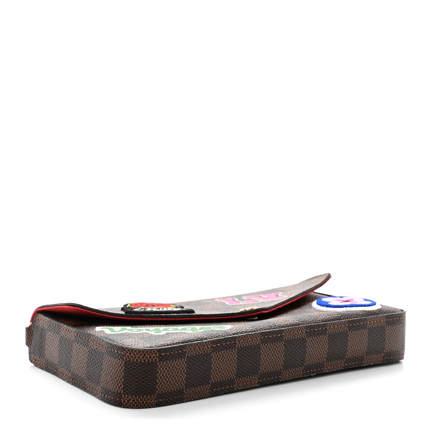 Damier Ebene LV Stories Pochette Felicie Chain Wallet