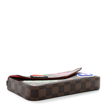 Louis Vuitton Damier Ebene LV Stories Pochette Felicie Chain Wallet 5 of 13