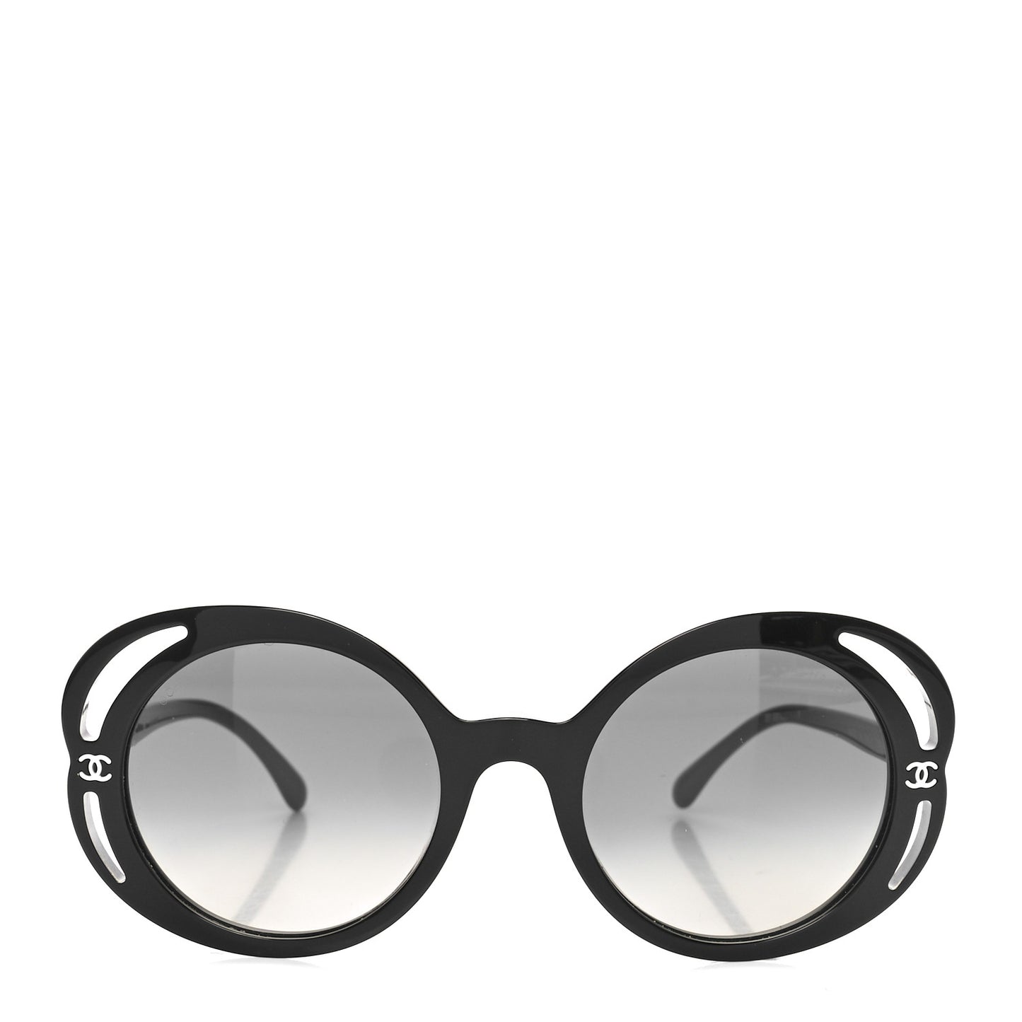 Acetate Round Sunglasses 71572A Black