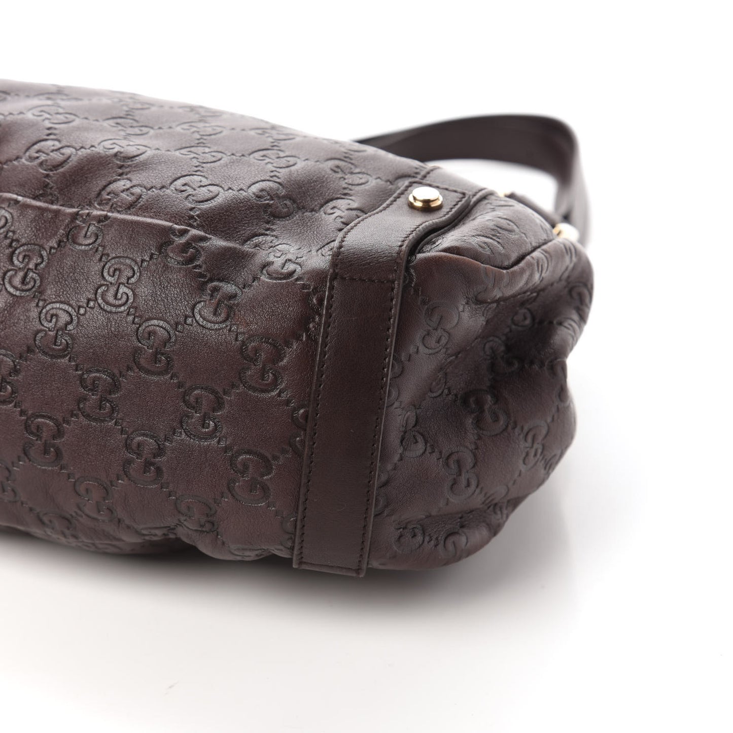 Guccissima Medium Abbey Shoulder Bag Chocolate