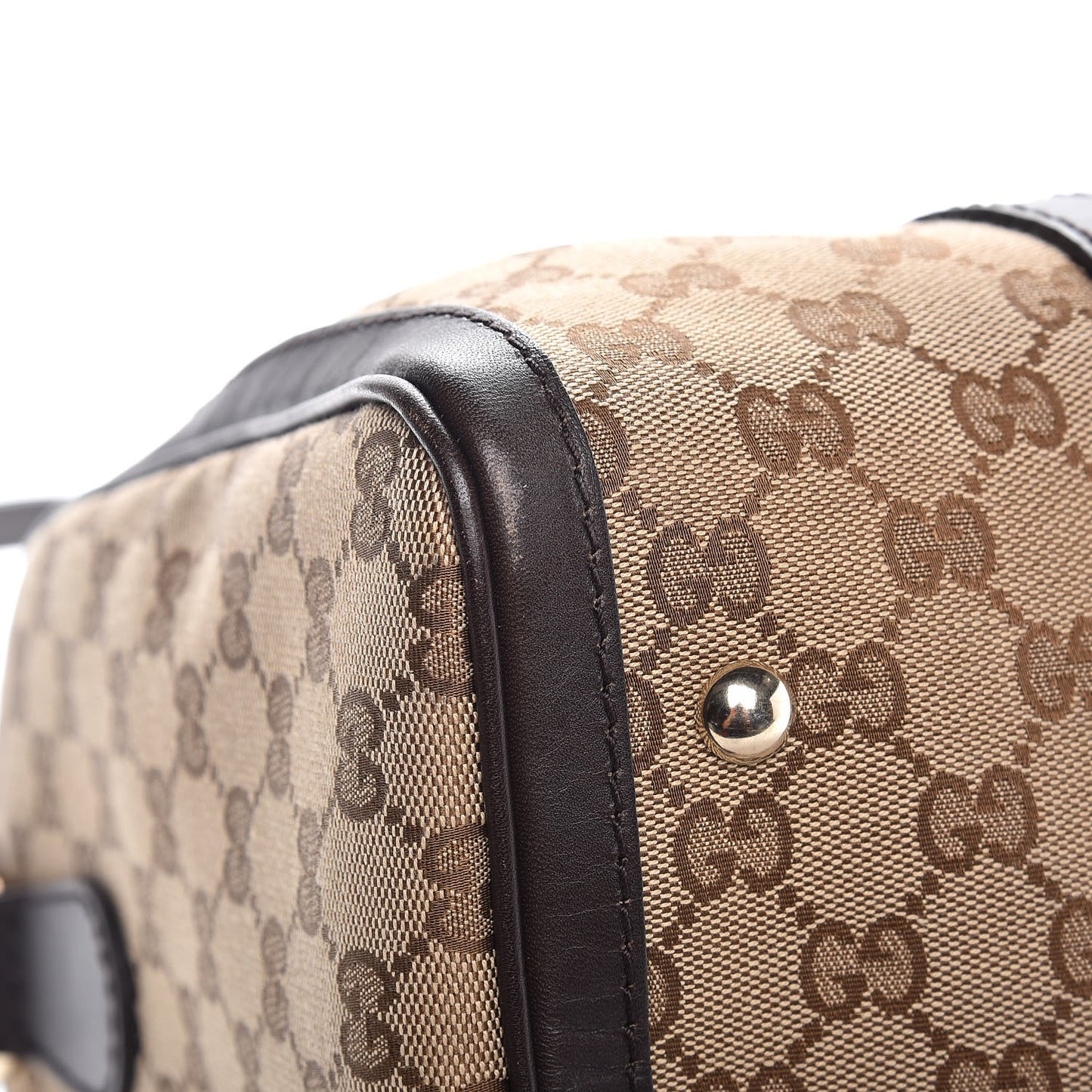 Monogram Vintage Web Medium Boston Dark Brown