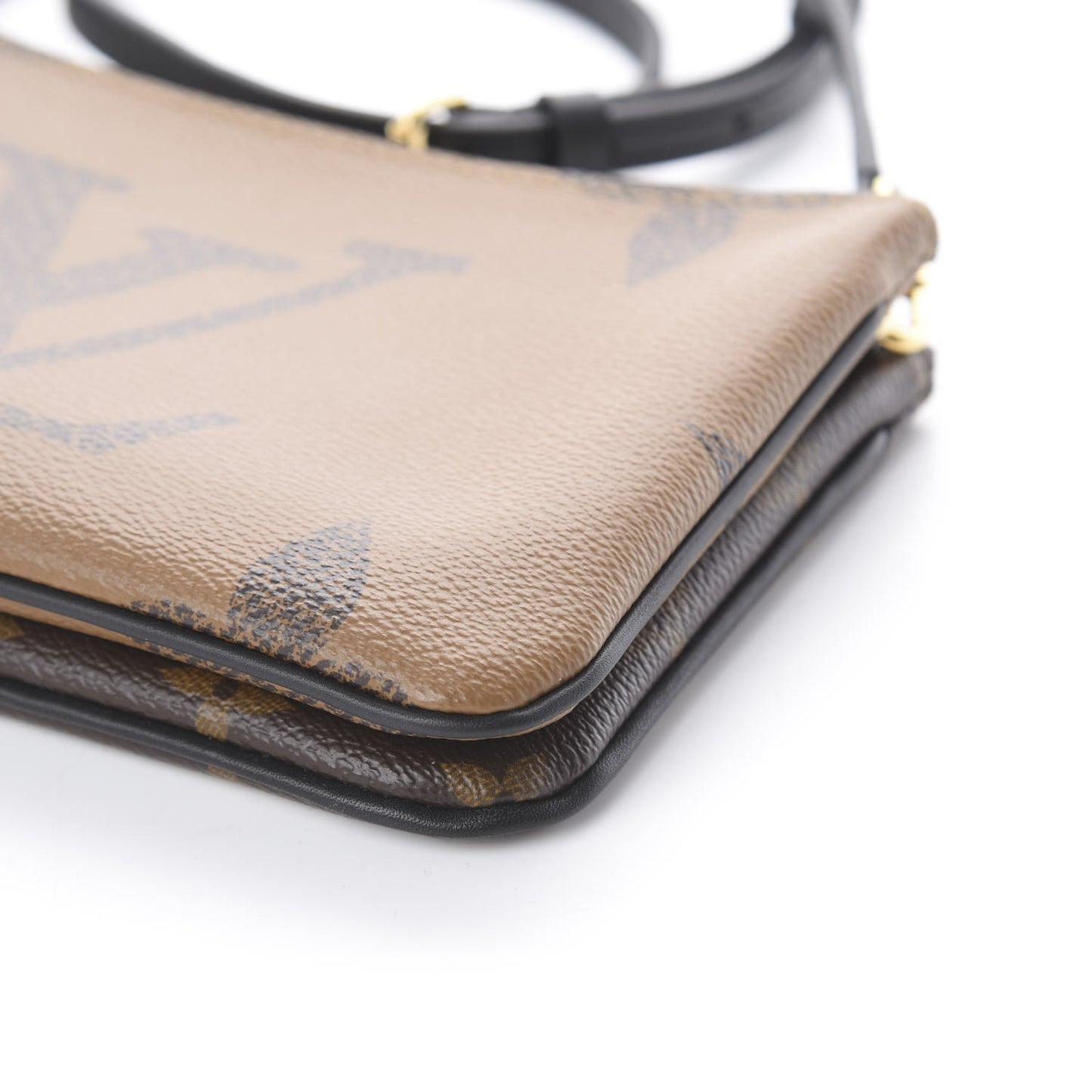 Reverse Monogram Giant Double Zip Pochette
