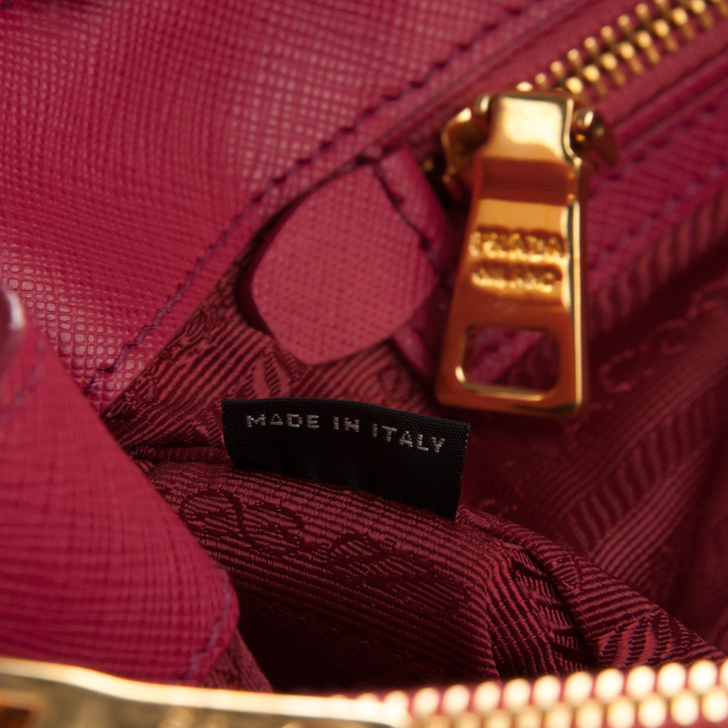 Prada Saffiano Large Galleria Double Zip Tote Peonia 7 of 7