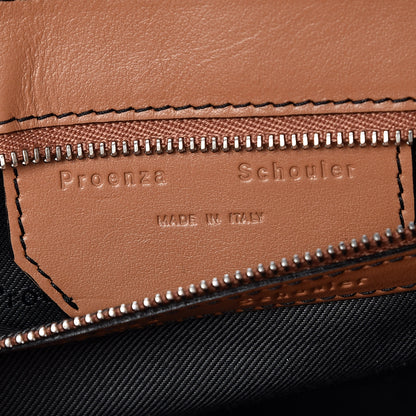 Proenza Schouler Lambskin Lizard Snakeskin Suede Tiny PS1 Exotic Stripe Mix Satchel Dune 6 of 9