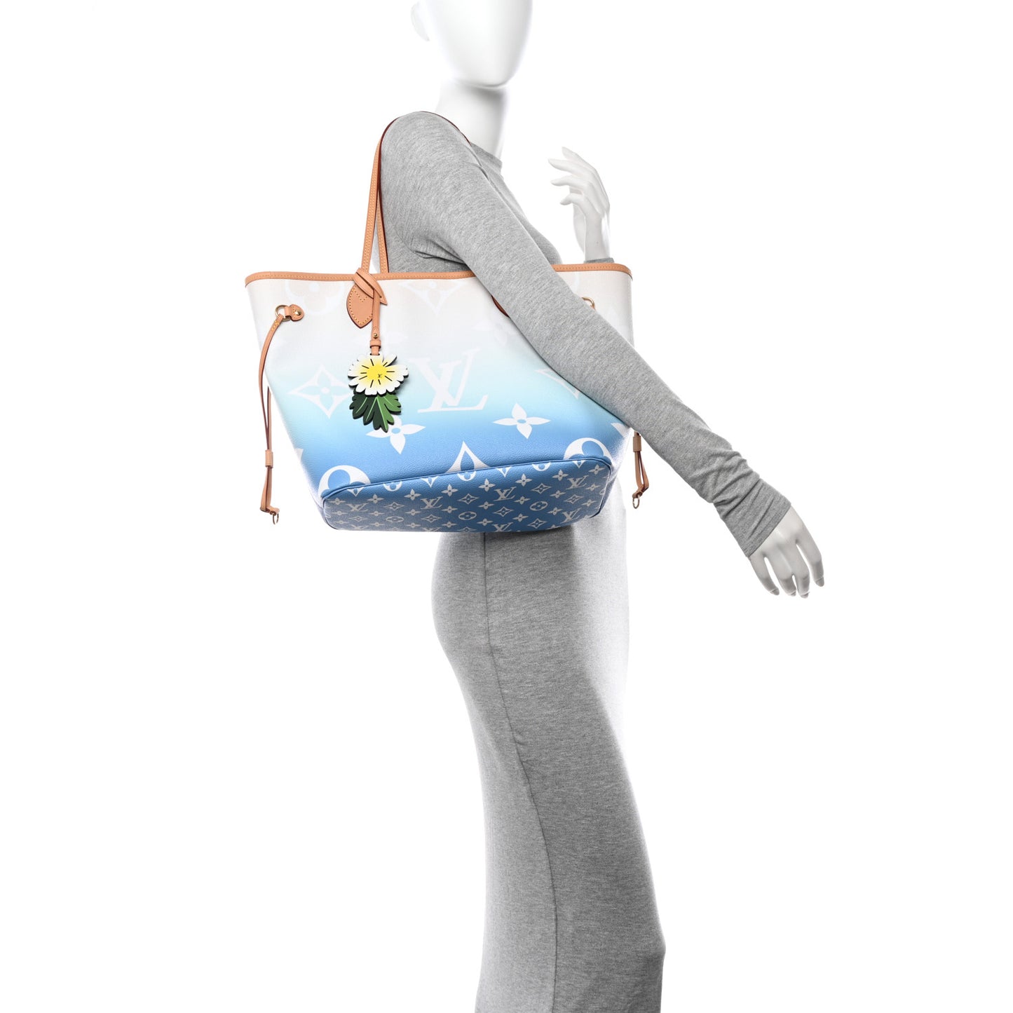 Monogram Giant By The Pool Neverfull MM Blue