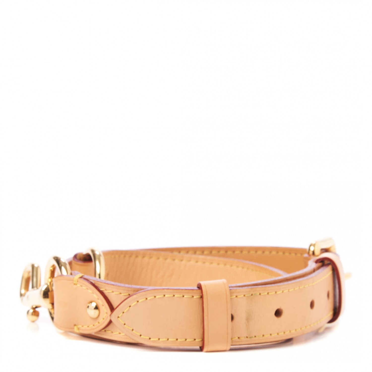 Louis Vuitton Vachetta 25mm Adjustable Shoulder Strap VVN 3 of 4