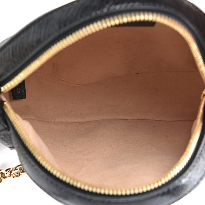 Gucci Suede Patent Web Mini Ophidia Round Shoulder Bag Nocciola Black 5 of 11