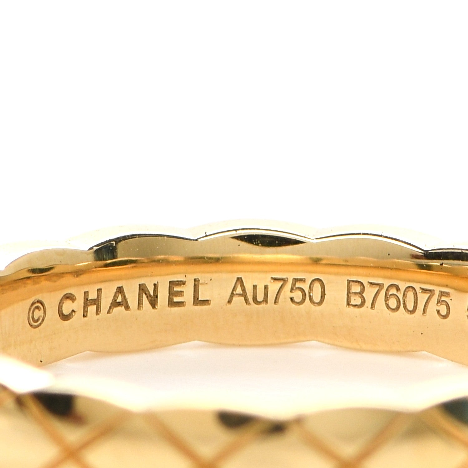 Chanel 18K Yellow Gold Mini Coco Crush Ring 50 5.25 4 of 5