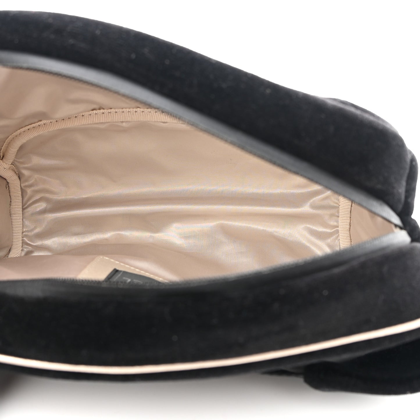 Velvet Quilted Coco Neige Waist Bag Black