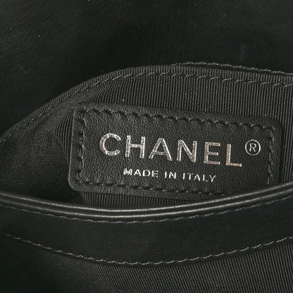 Chanel Calfskin Studded Chevron Quilted Flap Black 7 of 12
