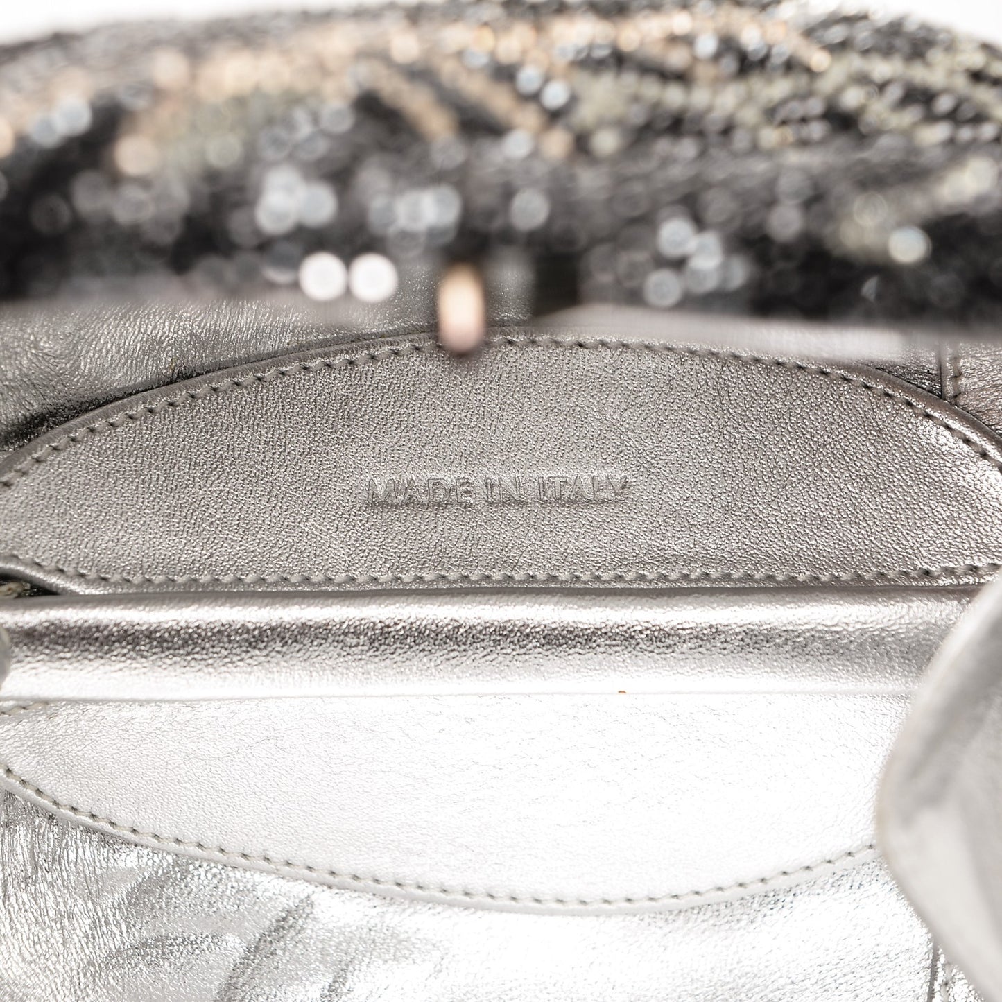 Swarovski Crystal Swan Minaudiere Clutch Black Silver